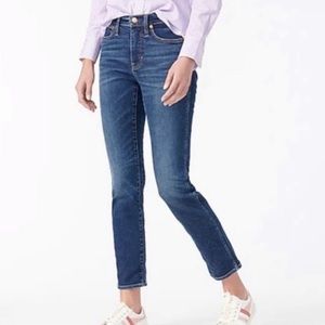 J. CREW Mid Rise 9” Straight Jeans, size 27